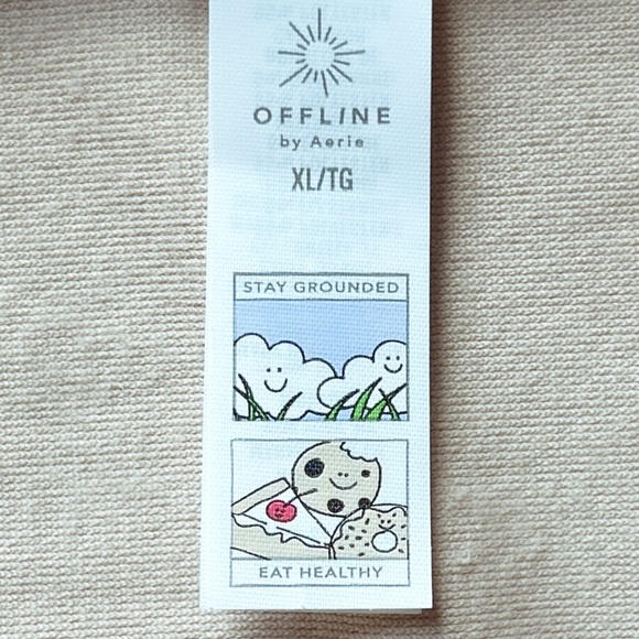 NWOT Aerie Offline Bright Lights Velour Hooded Full Zip Sweatshirt Cropped XL - Picture 6 of 7